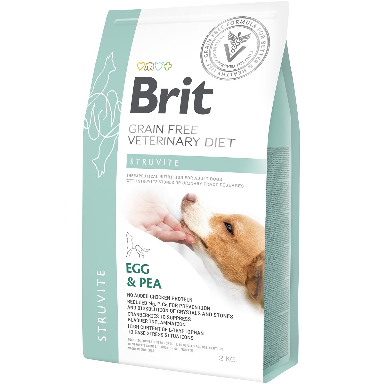 BRIT VetDiets Dog Struvite Сухий корм для собак при захворюваннях сечовивідних шляхів (з яйцями та горохом)0