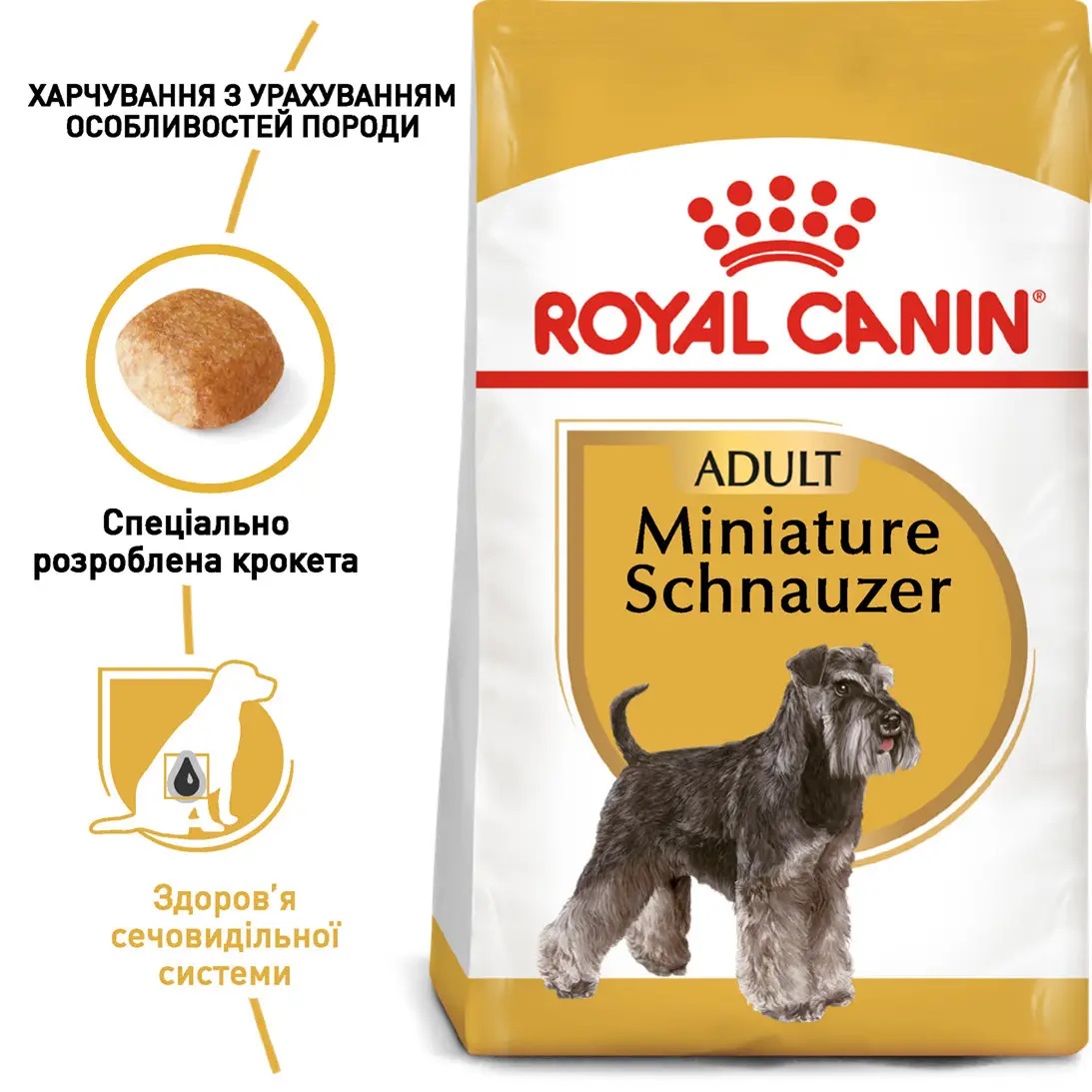 ROYAL CANIN Miniature Schnauzer Adult Сухий корм для дорослих собак породи Цвергшнауцер3