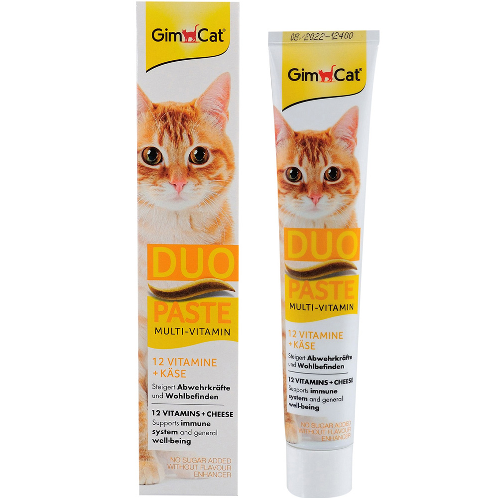 GIMCAT Multi-Vitamin Paste DUO Мультивітамінна паста для котів з сиром0