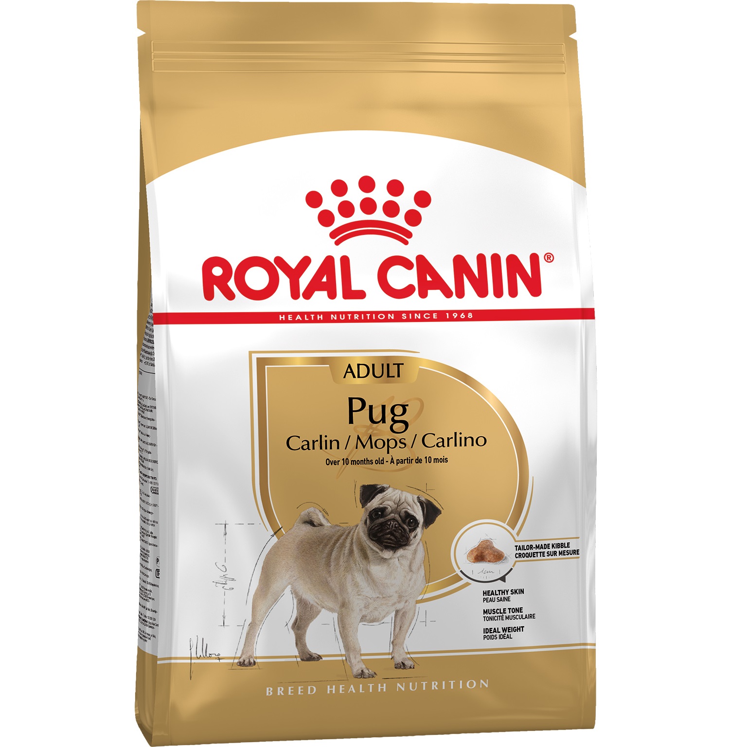 ROYAL CANIN Pug Adult Сухой корм для взрослых собак породы Мопc0