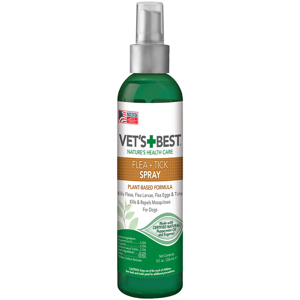 VET`S BEST Natural Flea & Tick Spray Спрей від бліх, кліщів та москітів для собак0