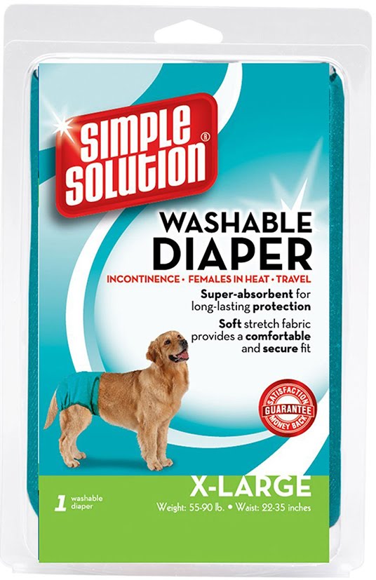 SIMPLE SOLUTION Washable Diaper X-Large Гігієнічні багаторазові труси для собак0