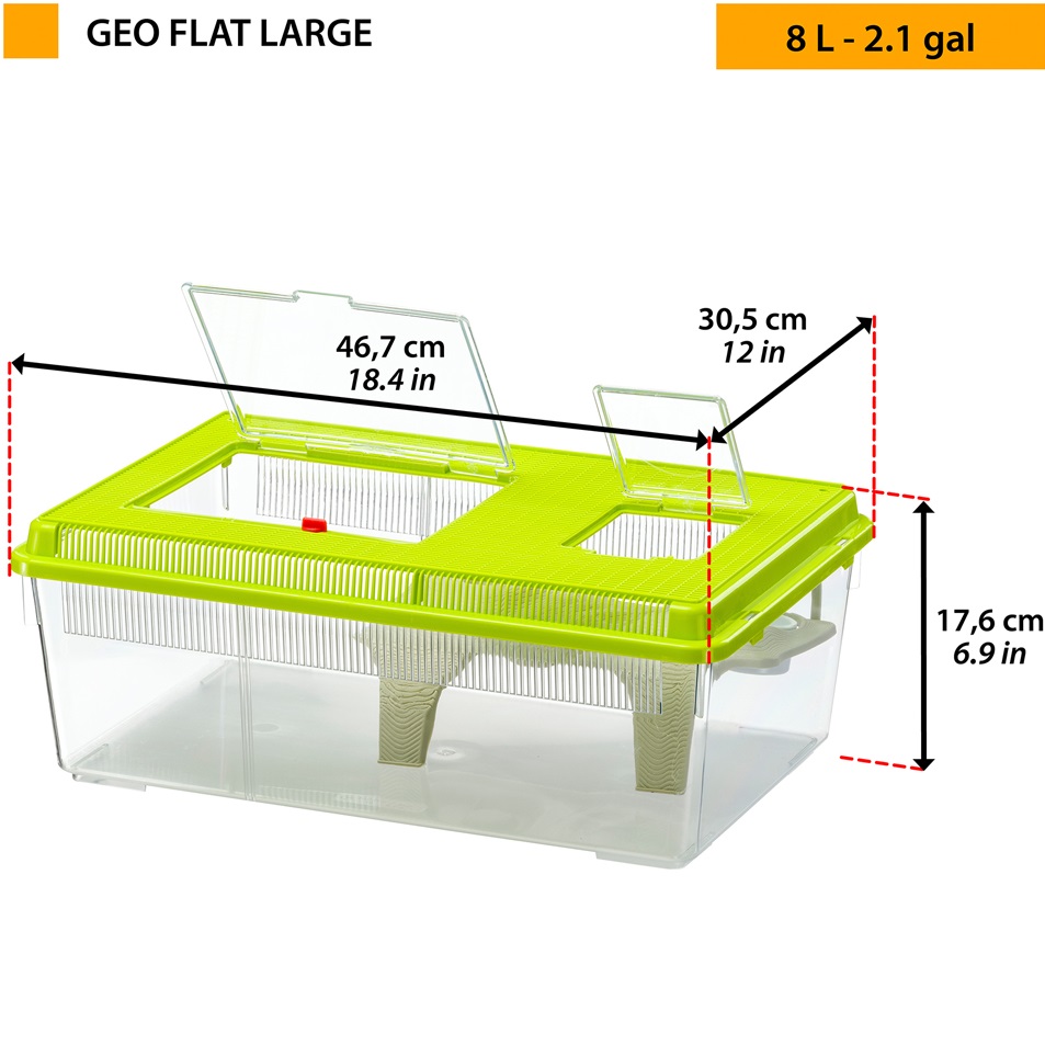 FERPLAST Geo Extra Large Контейнер для дрібних риб, черепах та комах5