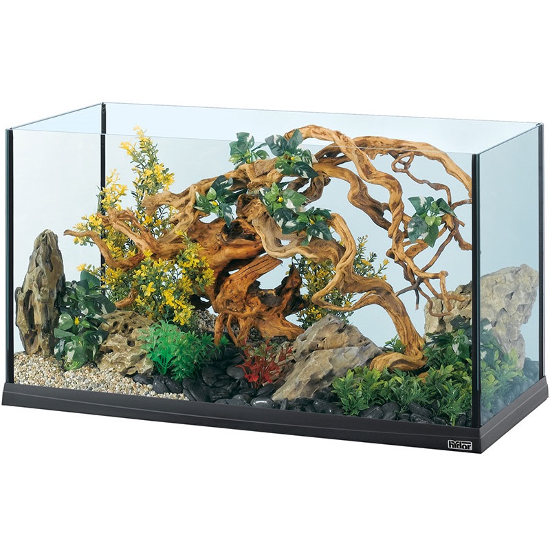 FERPLAST Tank Black Aquarium Скляний контейнер для риб та черепах1