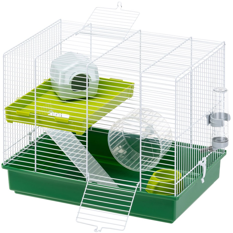 FERPLAST Hamster Duo White Двоповерхова клітка для хом'яків1