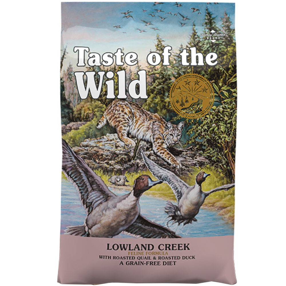 TASTE OF THE WILD Lowland Creek Feline Formula Сухий корм для котів та кошенят на всіх стадіях життя (з перепілкою та качкою)0