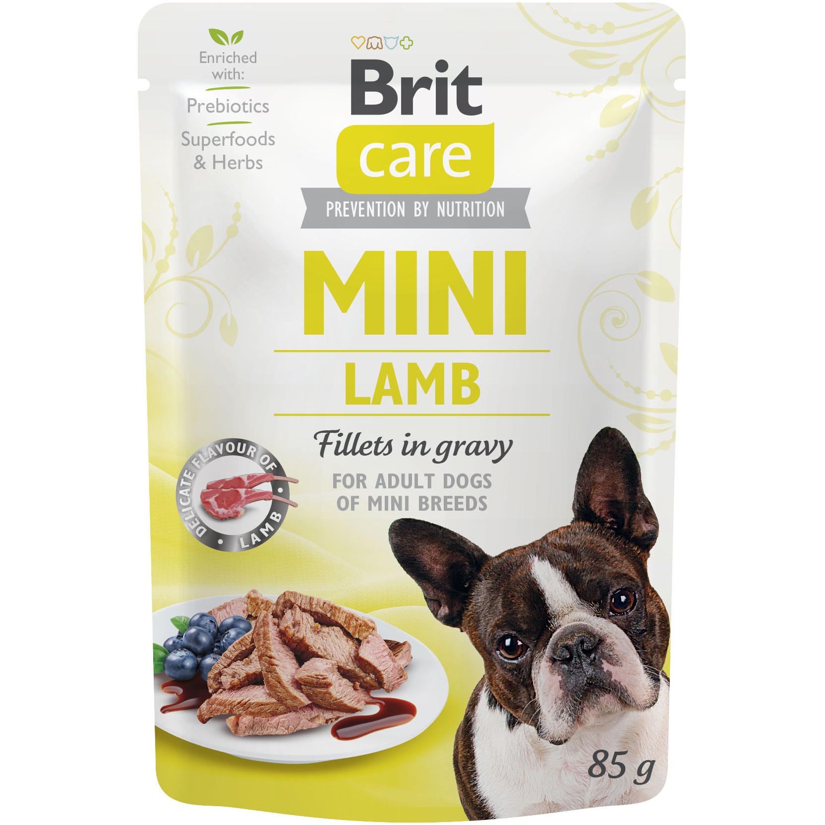 BRIT CARE Mini Fillets In Gravy Вологий корм для собак маленьких порід (Ягня в соусі)0