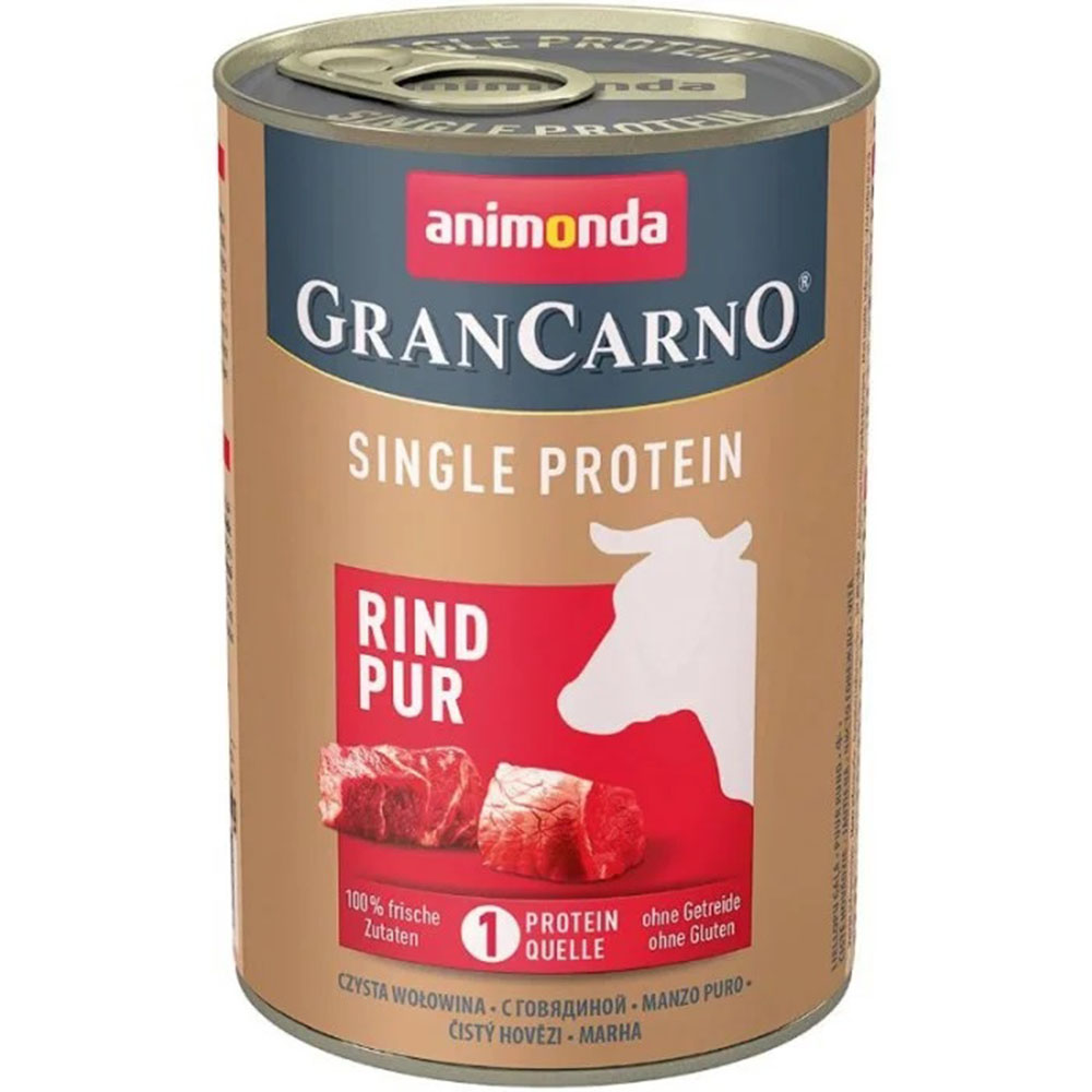 ANIMONDA GranCarno Single Protein Влажный корм для взрослых собак всех пород (с говядиной)0