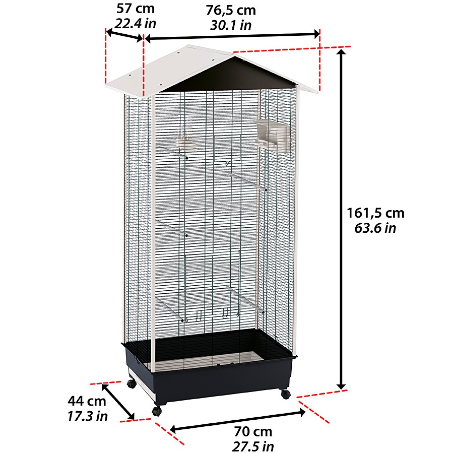 FERPLAST Nota Вольєр для канарок і маленьких птахів2