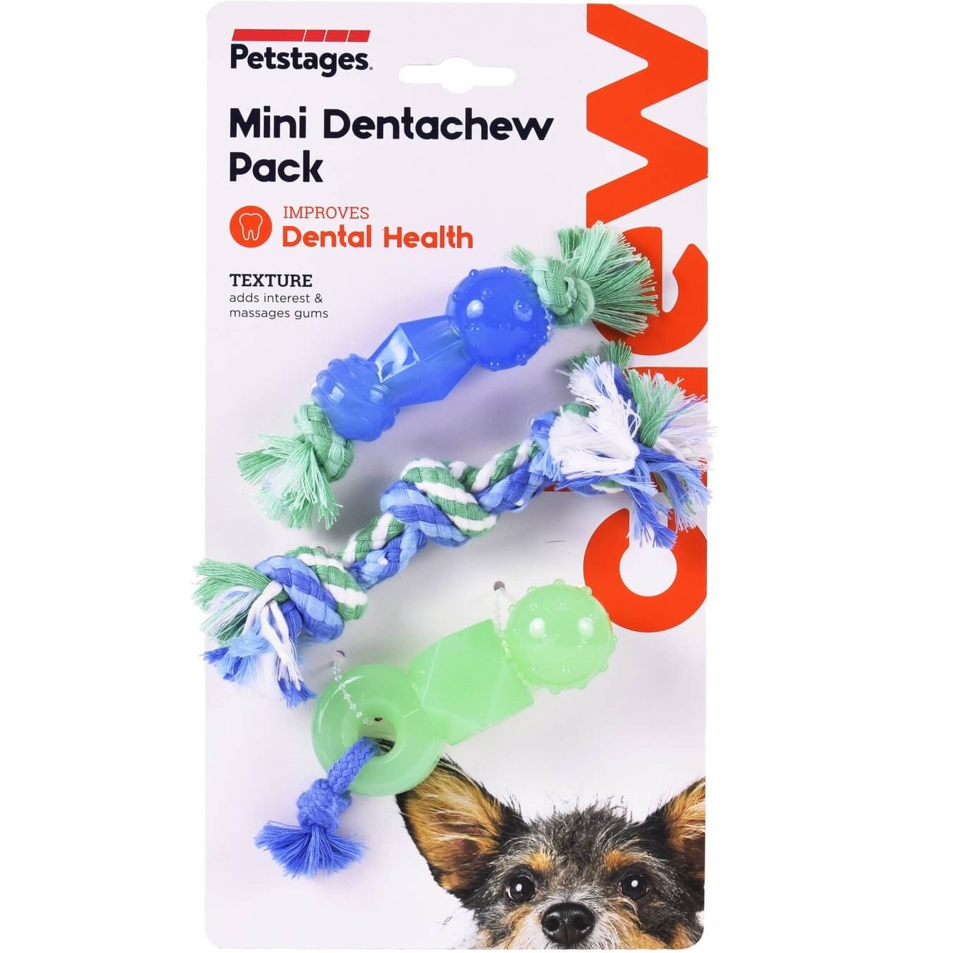 PETSTAGES Mini Dentachew Pack Mlt Набір міні-іграшок для собак1