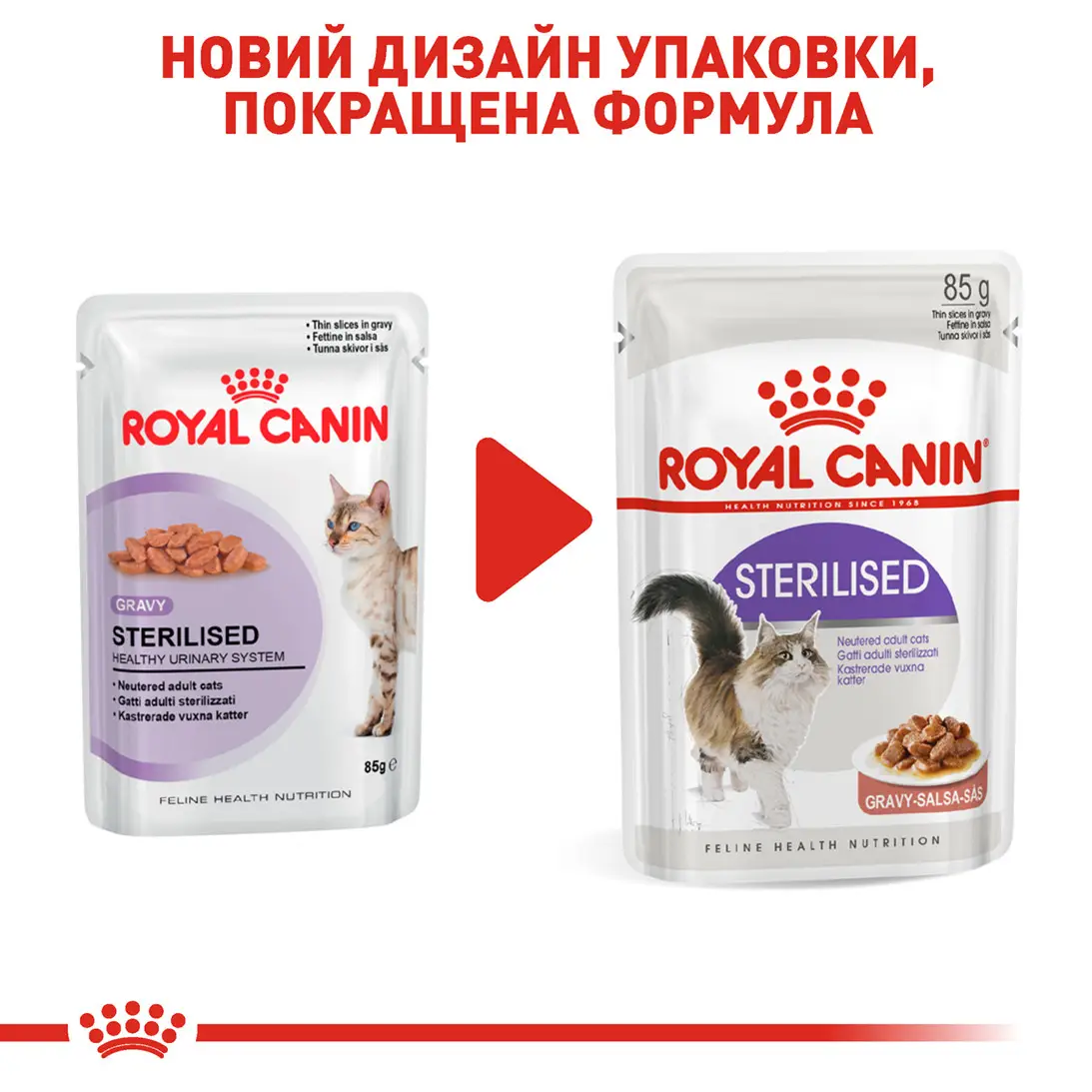 ROYAL CANIN Sterilised Gravy Вологий корм для дорослих стерилізованих котів6