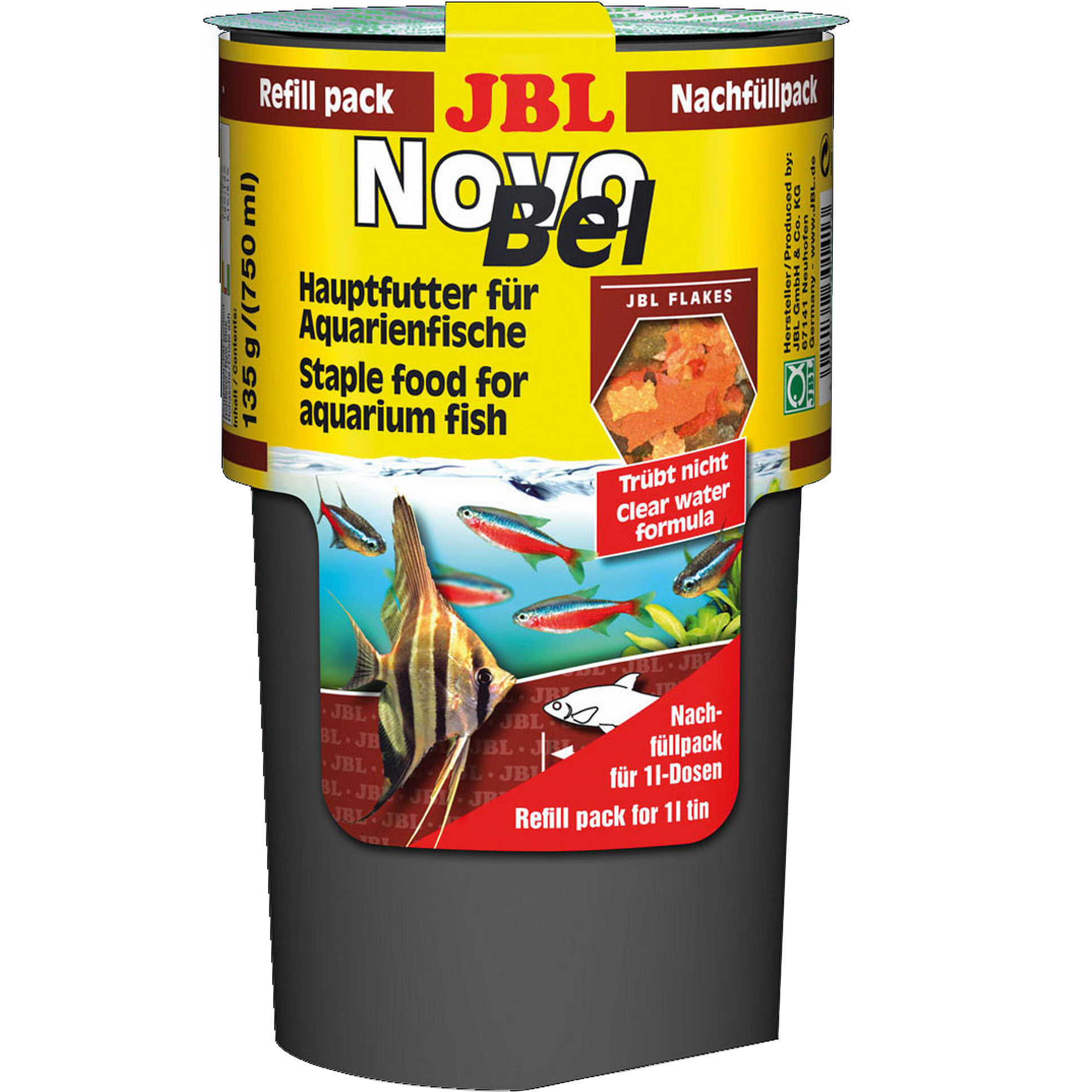 JBL NovoBel Refill Основний корм у формі пластівців для акваріумних риб (запасна упаковка)0