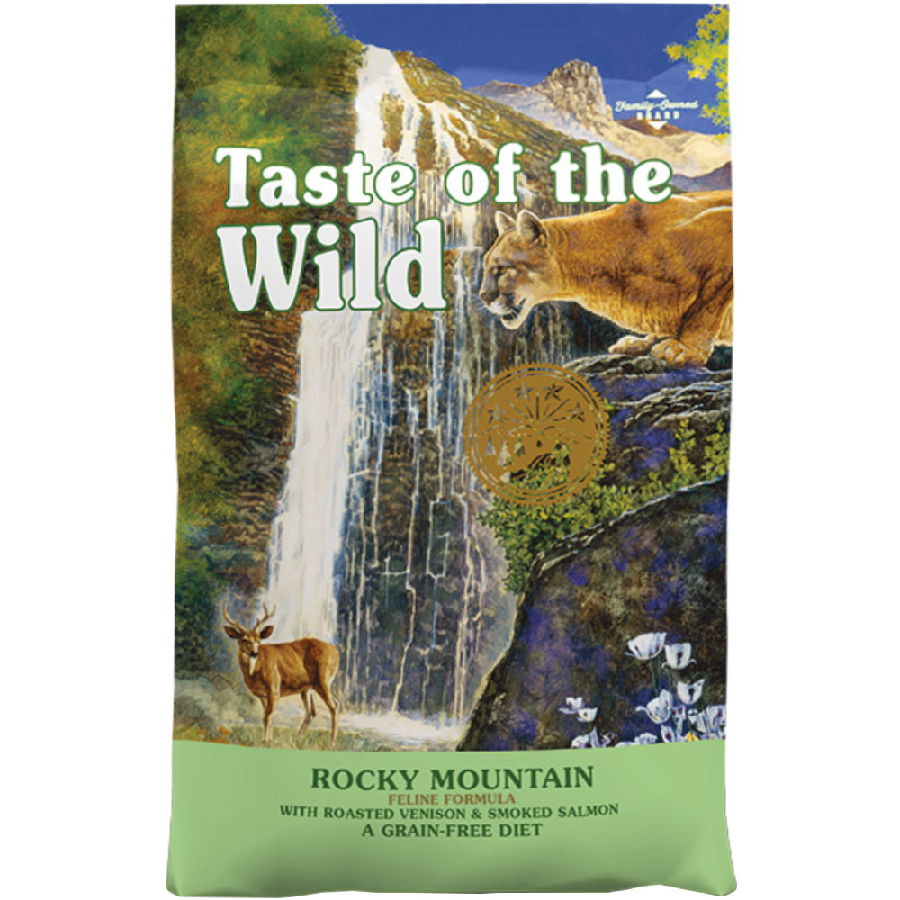 TASTE OF THE WILD Rocky Mountain Feline Formula Сухой корм для котов всех пород на всех стадиях жизни (с косулей и лососем)1