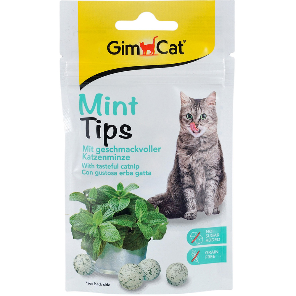 GIMCAT Mint Tips Лакомства для котов с кошачьей мятой0