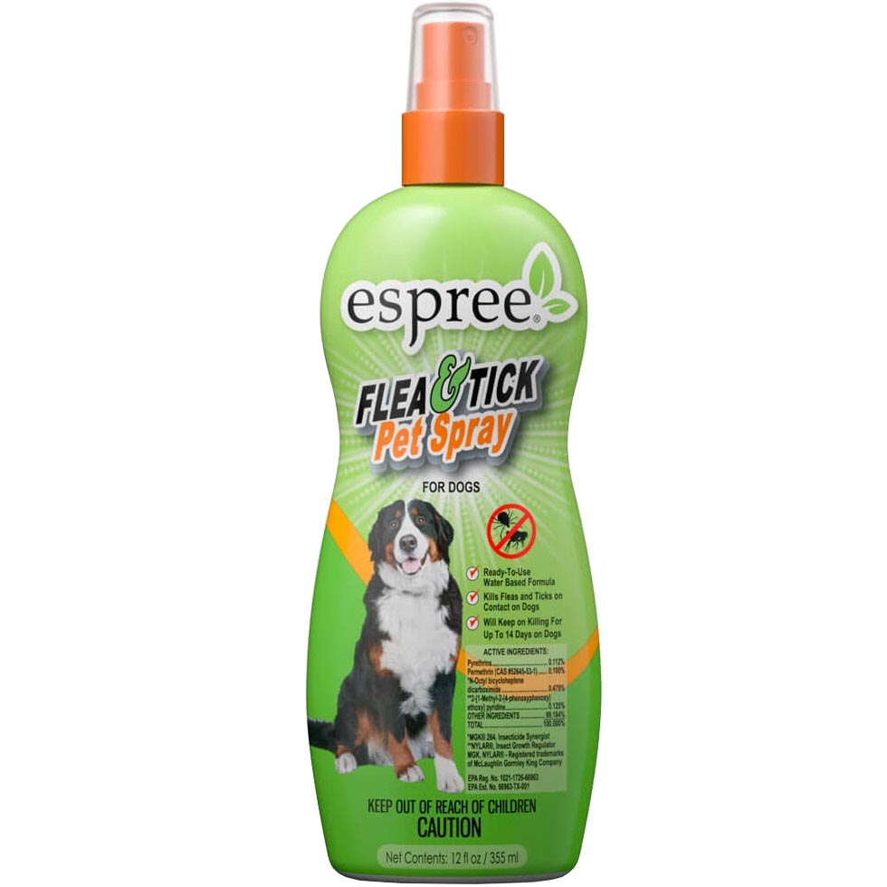 ESPREE Flea&Tick Pet Spray Репеллентный спрей от блох и клещей для собак в возрасте от 3 месяцев0