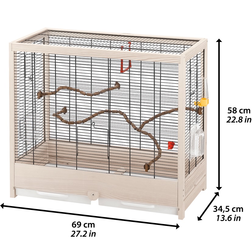 FERPLAST Giulietta 5 Клітка для канарок та маленьких екзотичних птахів1