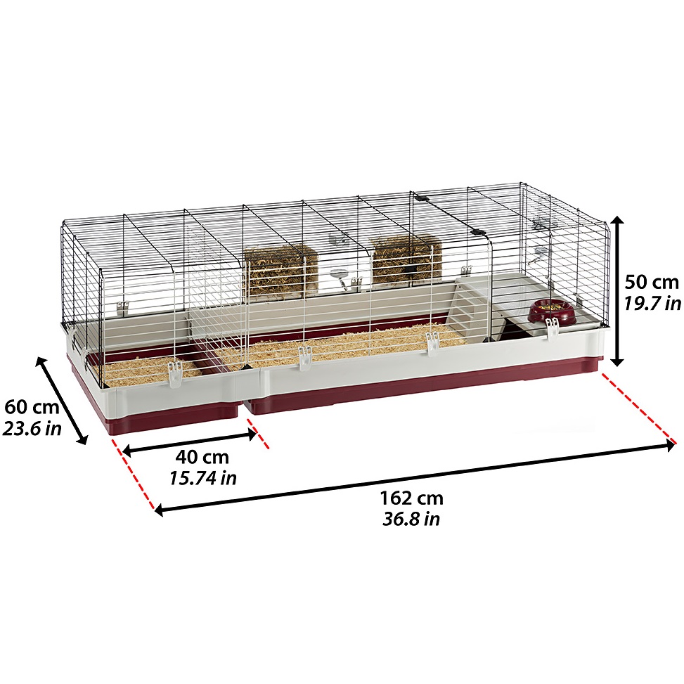 FERPLAST Krolik 160 Клітка для кроликів з роздільною решіткою10