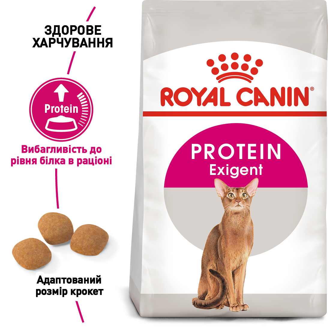 ROYAL CANIN Exigent Protein Сухий корм для дорослих котів вибагливих до поживності раціону2