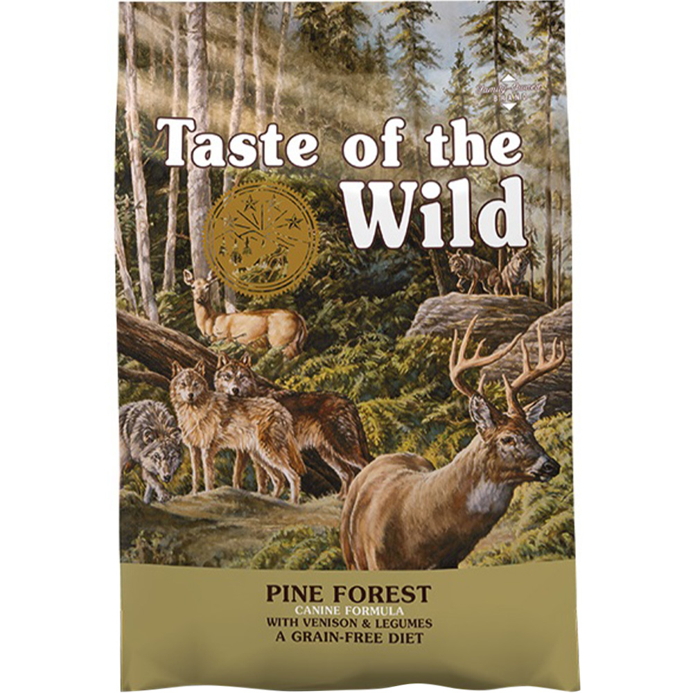 TASTE OF THE WILD Pine Forest Canine Formula Cухий корм для собак всіх порід та всіх стадій життя (з олениною)0