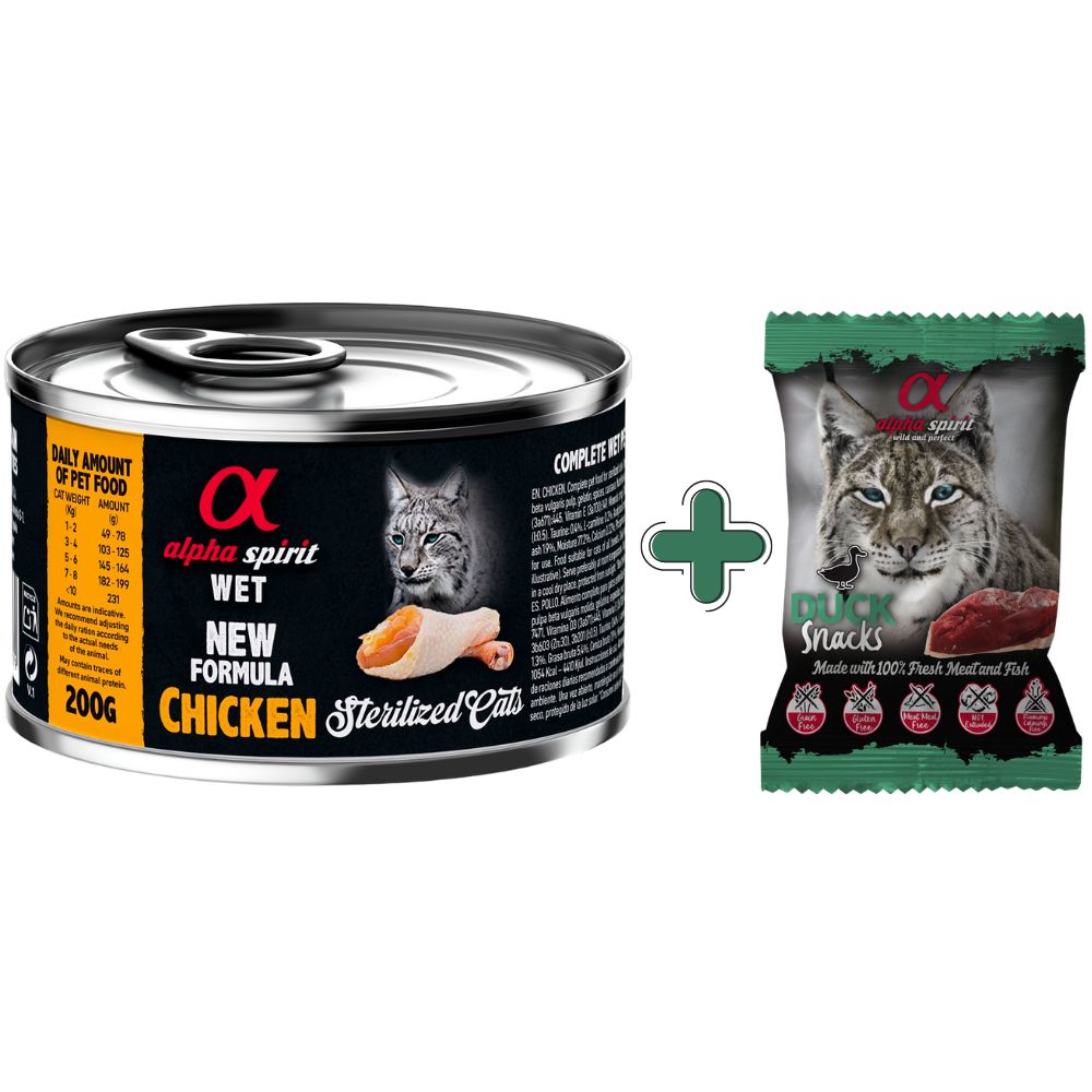 ALPHA SPIRIT Chicken for Sterilized Cat Вологий корм для стерилізованих котів усіх порід (з куркою)0