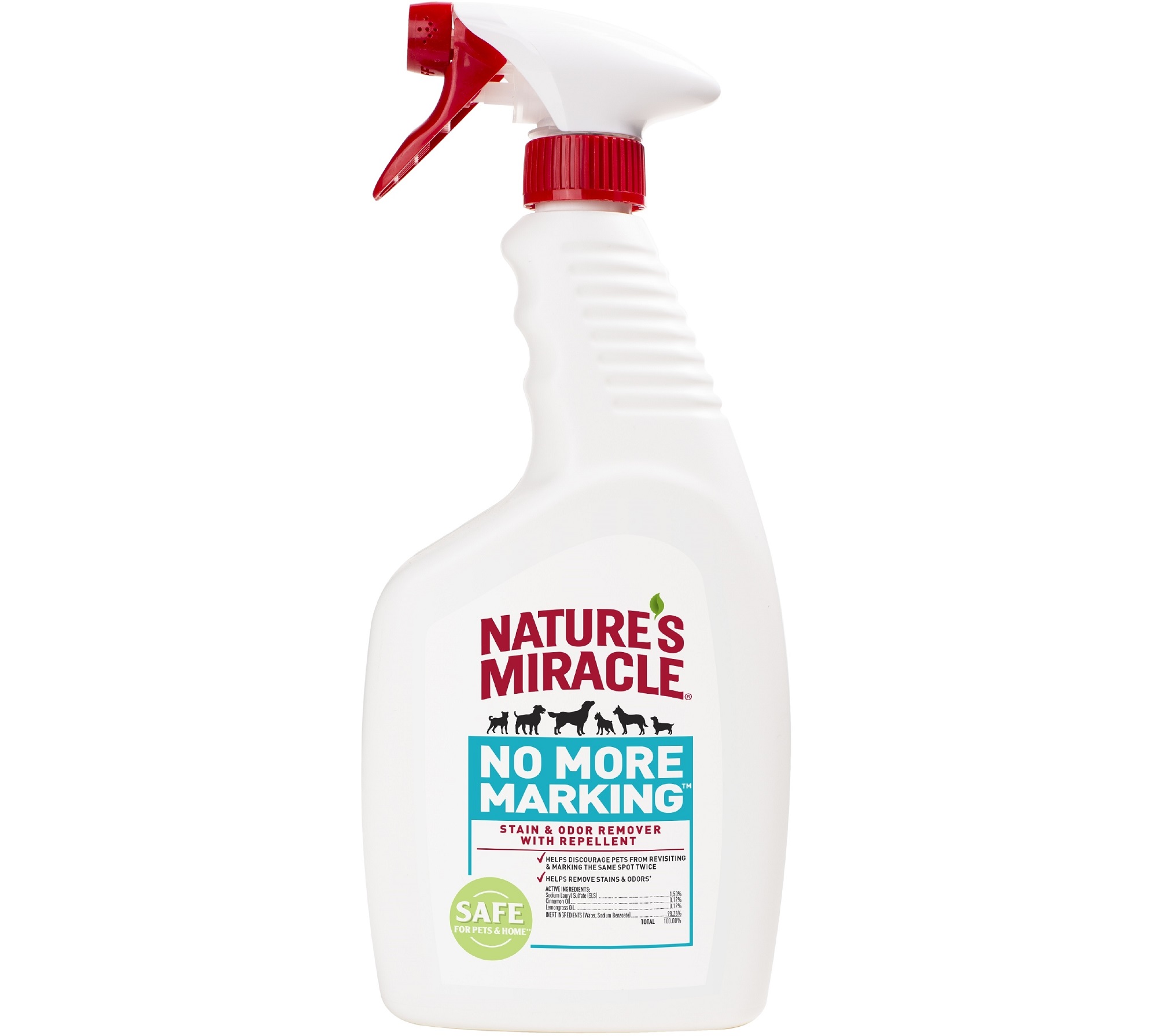 Nature's Miracle «Stain & Odor Remover. No More Marking» Спрей для видалення плям і запахів від собак, та проти повторних міток0