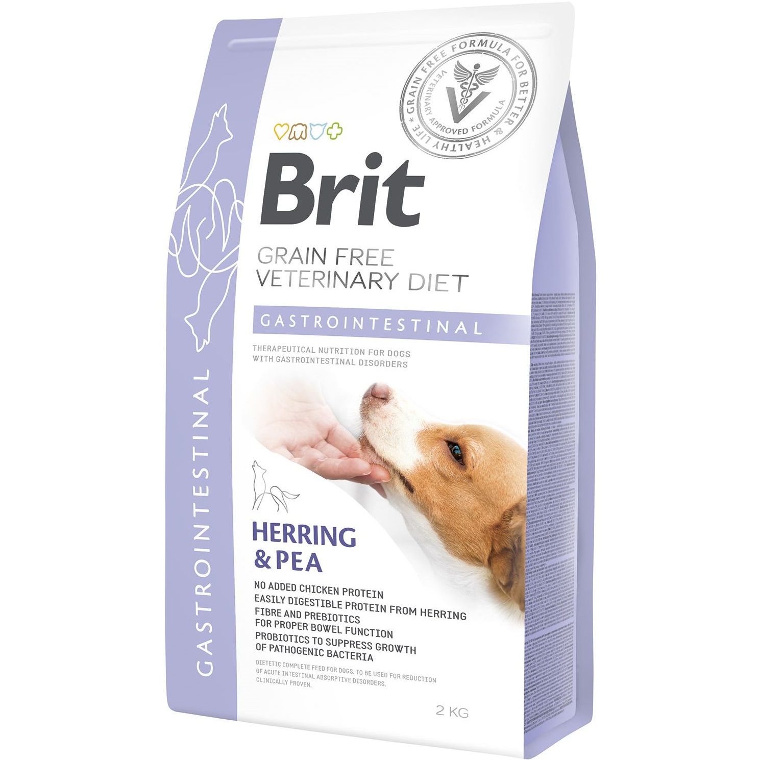 BRIT VetDiets Dog Gastrointestinal Сухой корм для собак с нарушением пищеварения (с селедкой и горохом)0