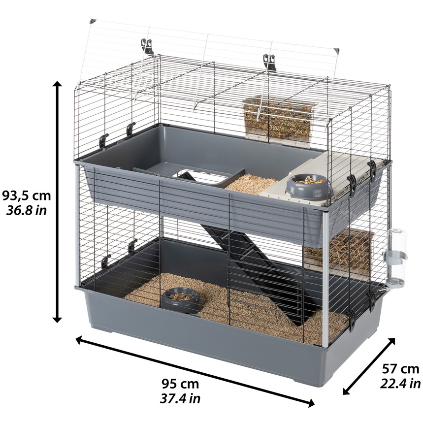 FERPLAST Rabbit 100 Double Двоповерхова клітка для кроликів10