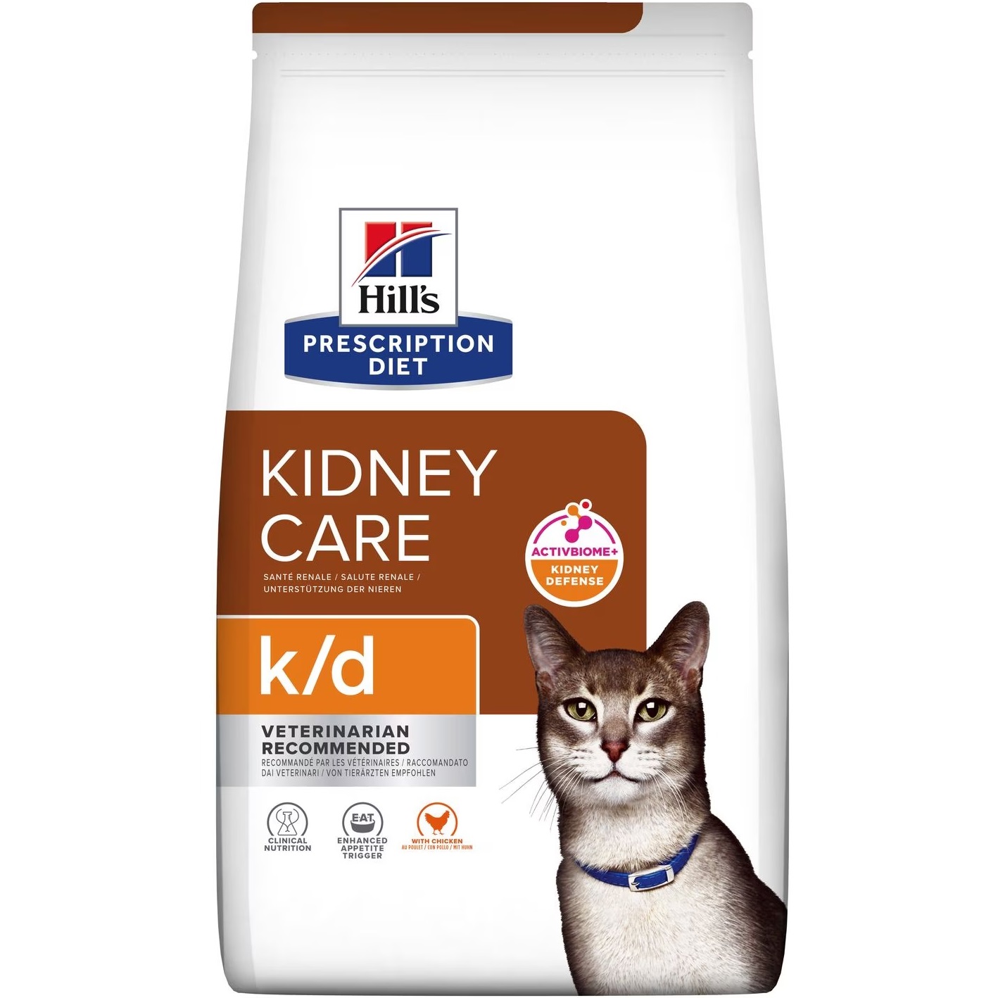 HILL'S Prescription Diet Feline K/D Сухий корм для підтримки функції нирок у котів (з куркою)0