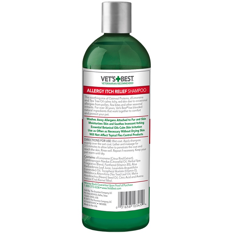 VET`S BEST Allergy Itch Relief Shampoo Шампунь для собак с чувствительной кожей1