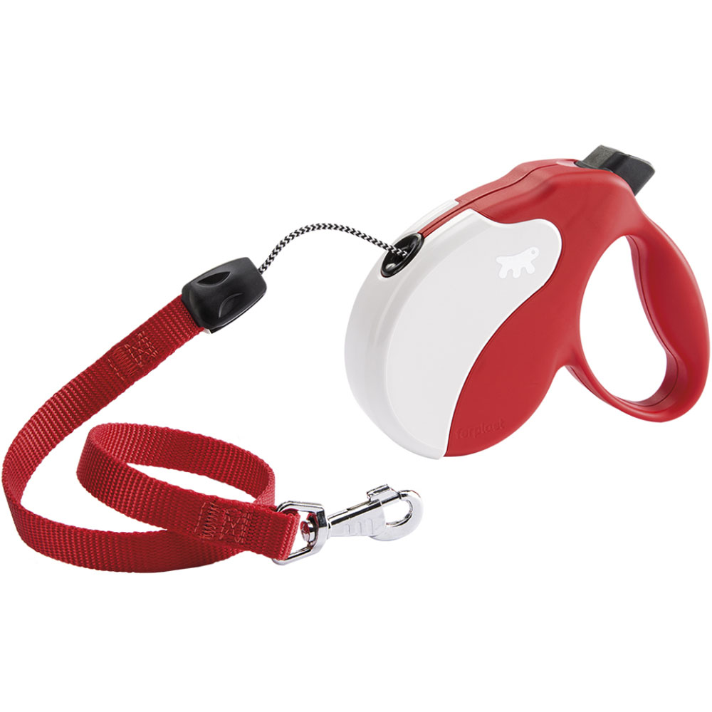 FERPLAST Amigo M Cord Red-White Повідець-рулетка для собак0