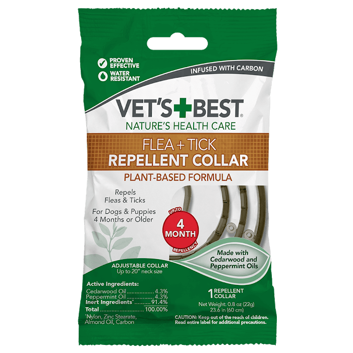 VET`S BEST Flea&Tick Repellent Dog Collar Ошейник от блох и клещей для собак0