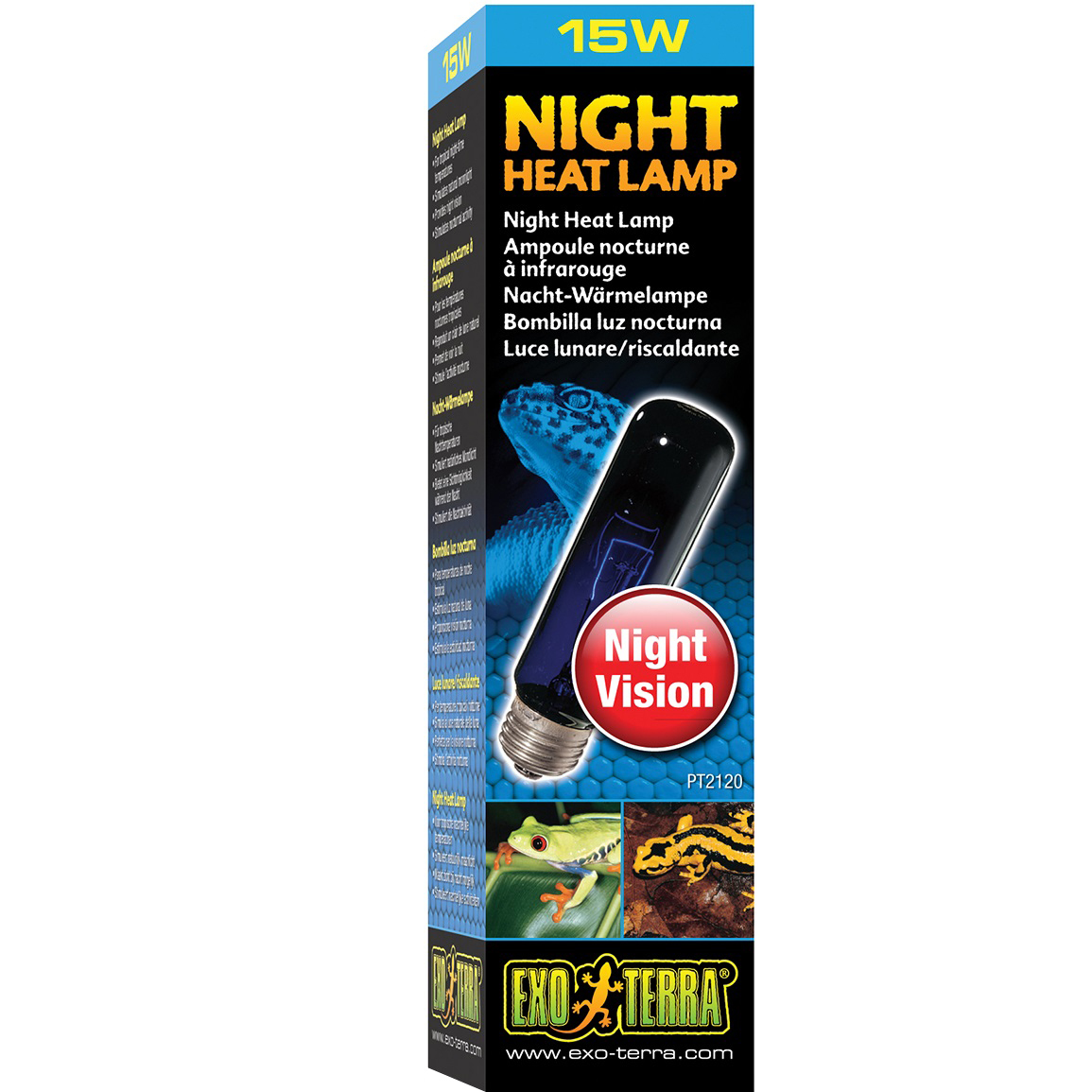 EXO TERRA Night Heat Lamp 15W Лампа ночная обогревающая для террариума0