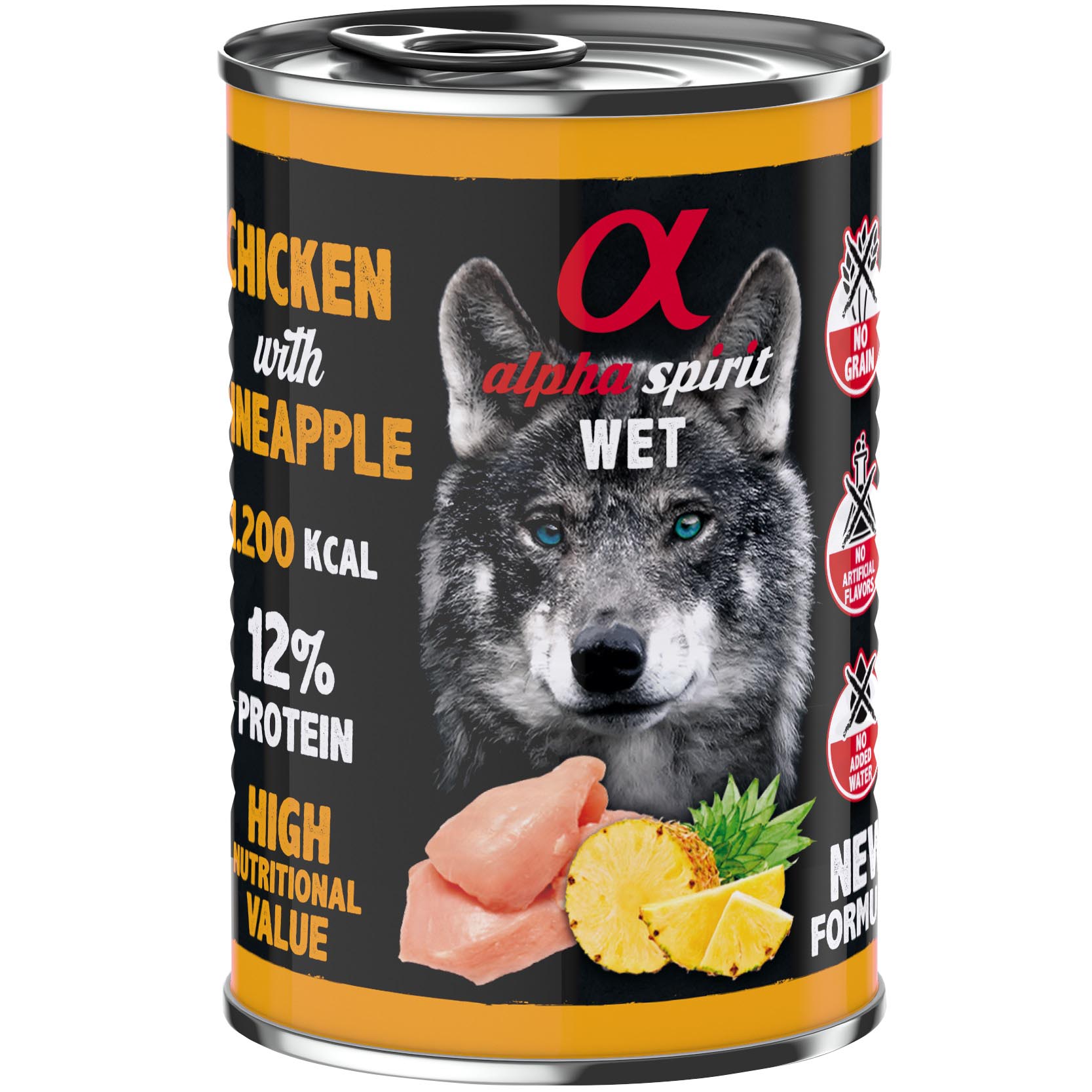 ALPHA SPIRIT Chicken with Pineapple Вологий корм для дорослих собак усіх порід (з куркою та ананасами)1