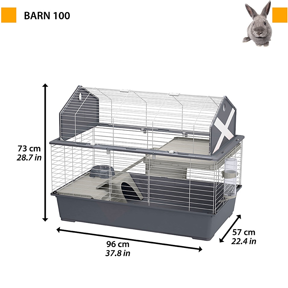 FERPLAST Barn 100 Grey Клітка для кроликів11