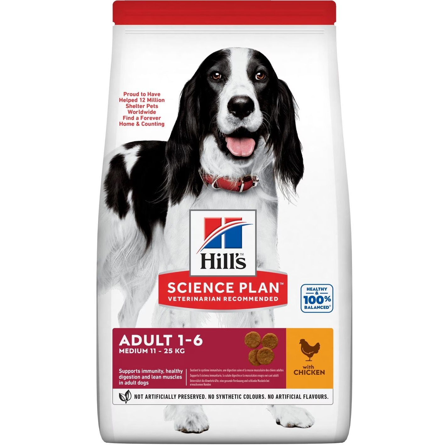 HILL'S Science Plan Adult Medium Breed Сухий корм для дорослих собак середніх порід (з куркою)0