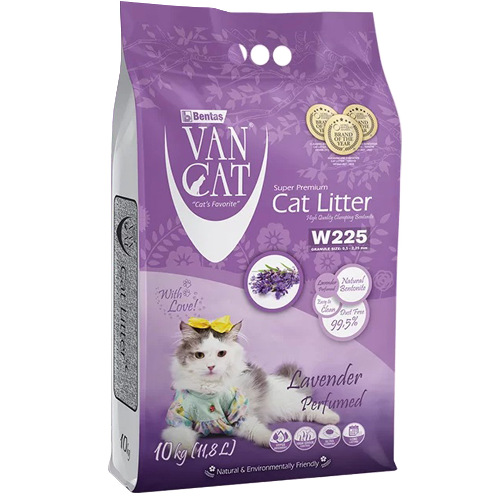 VANCAT Cat Litter Lavender Наполнитель бентонитовый для кошачьих туалетов (с ароматом лаванды)0