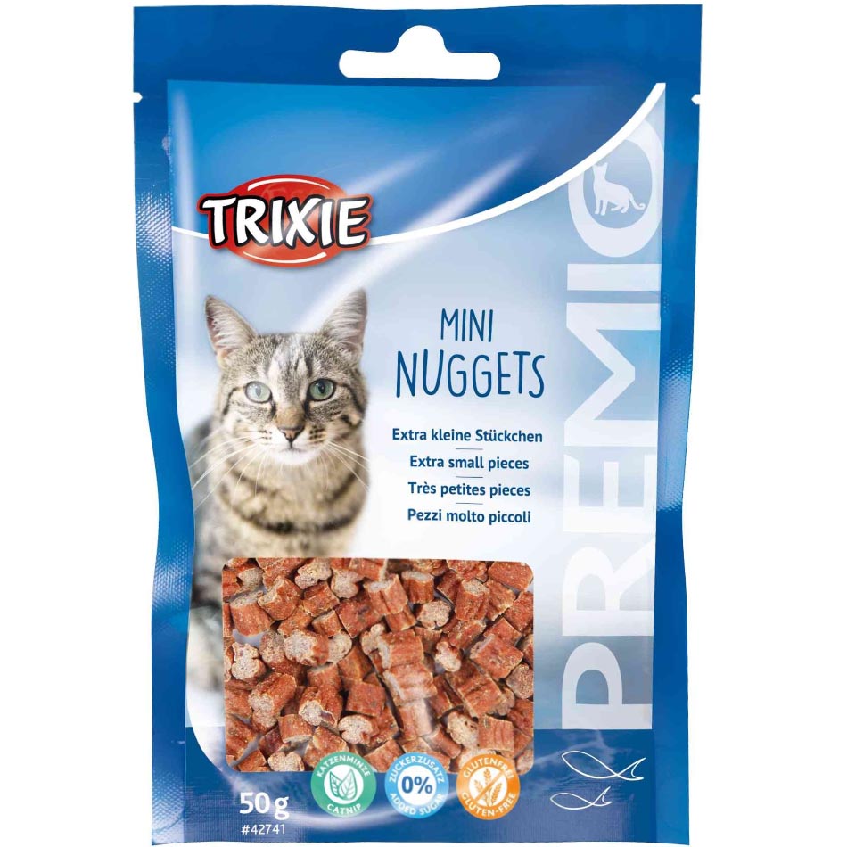 TRIXIE Trainer Snack Mini Nuggets Лакомства для котов (с рыбой и курицей)0