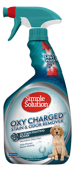 SIMPLE SOLUTION Oxy Charged Stain & Odor Remover Насичений киснем засіб для нейтралізації запахів та видалення плям від життєдіяльності домашніх тварин0