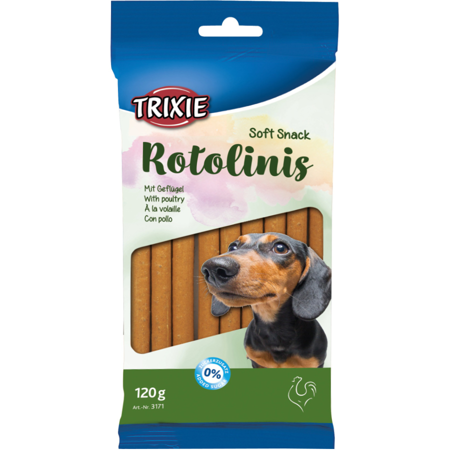 TRIXIE Soft Snack Rotolinis Ласощі для собак (з м'ясом домашньої птиці)0