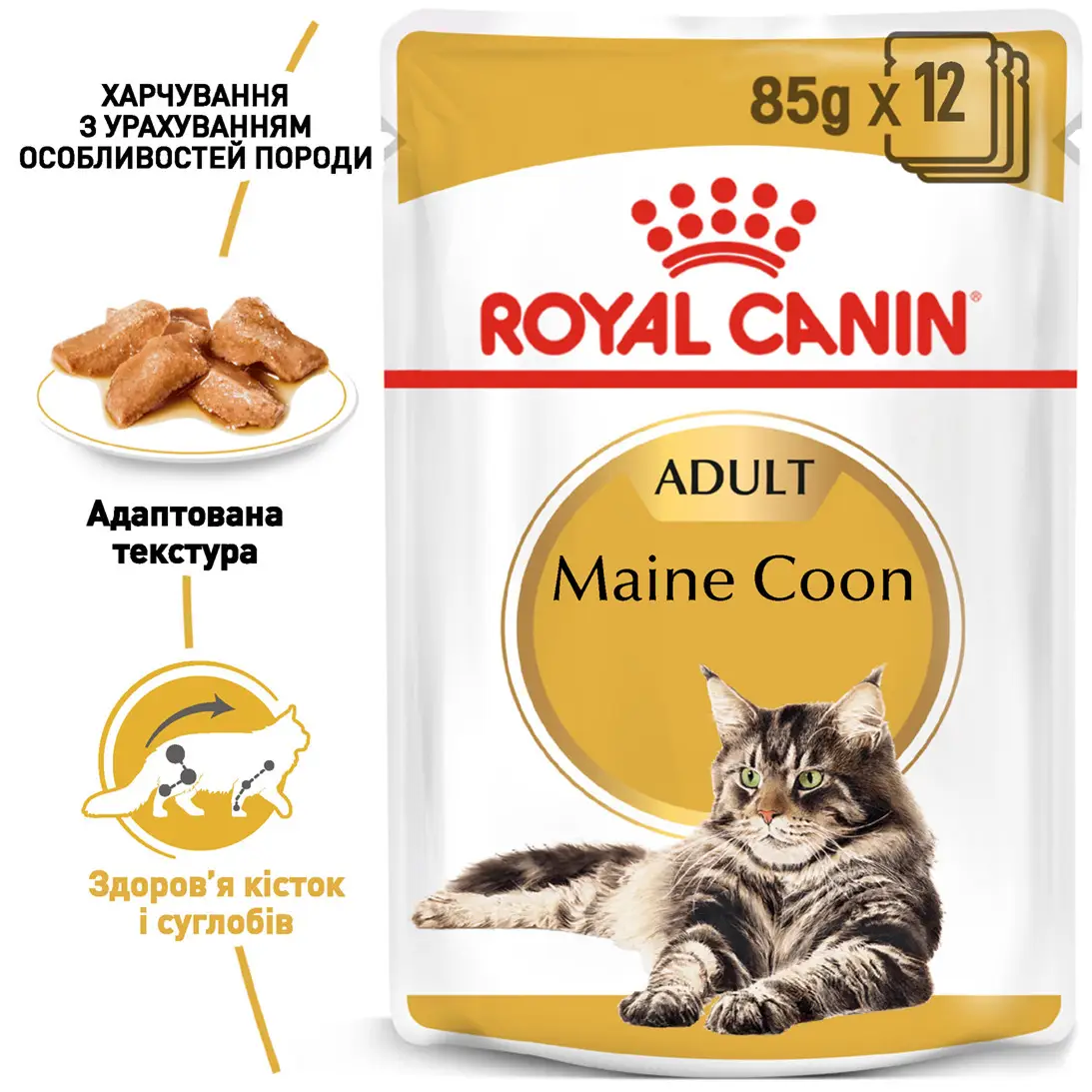 ROYAL CANIN Maine Coon Adult Влажный корм для взрослых котов породы мейн-кун1