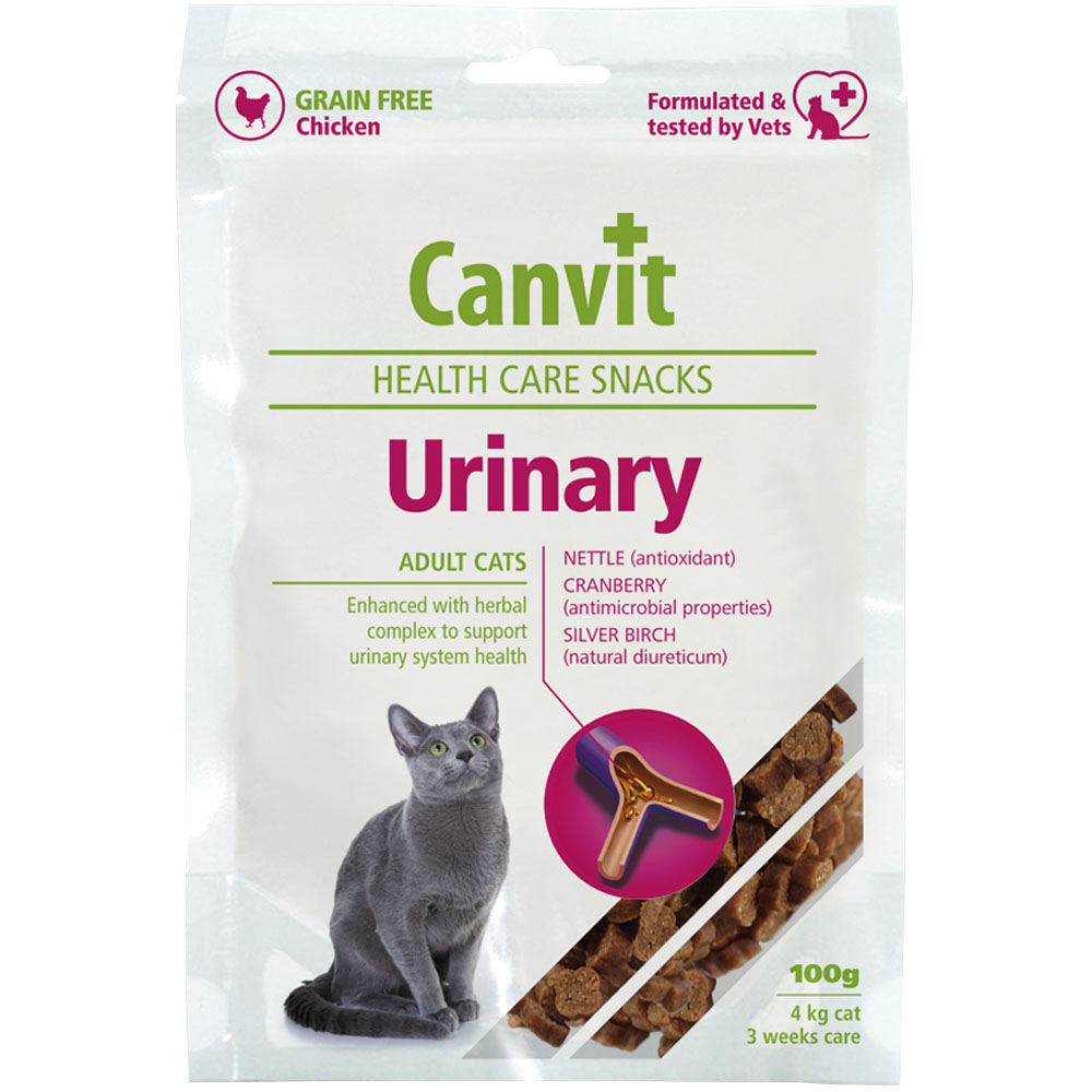 CANVIT Urinary Полувлажное лакомство для котов (Курица)0