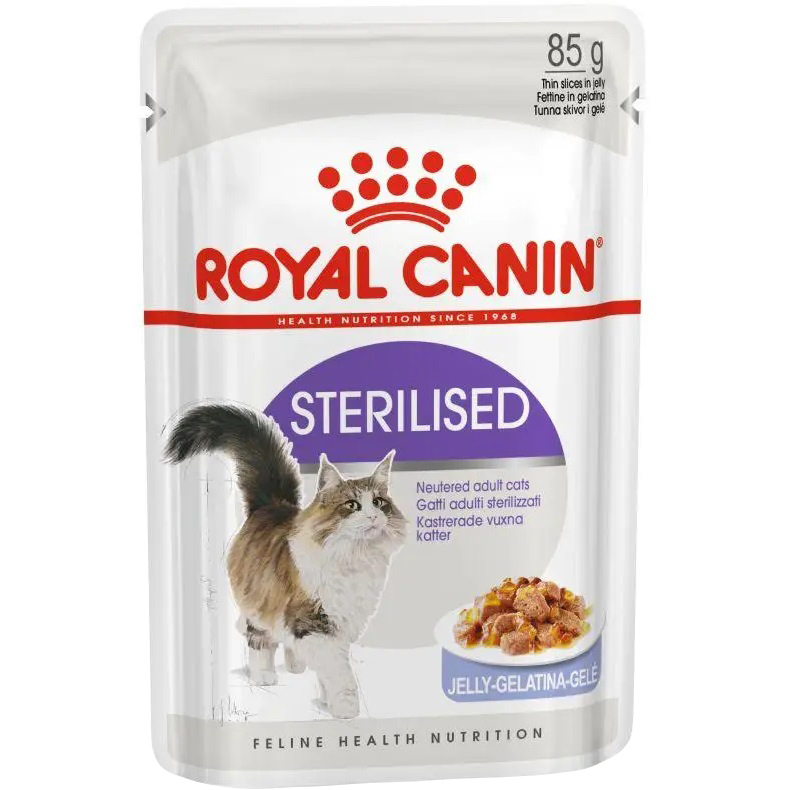 ROYAL CANIN Sterilised Jelly Влажный корм для взрослых стерилизованных котов0