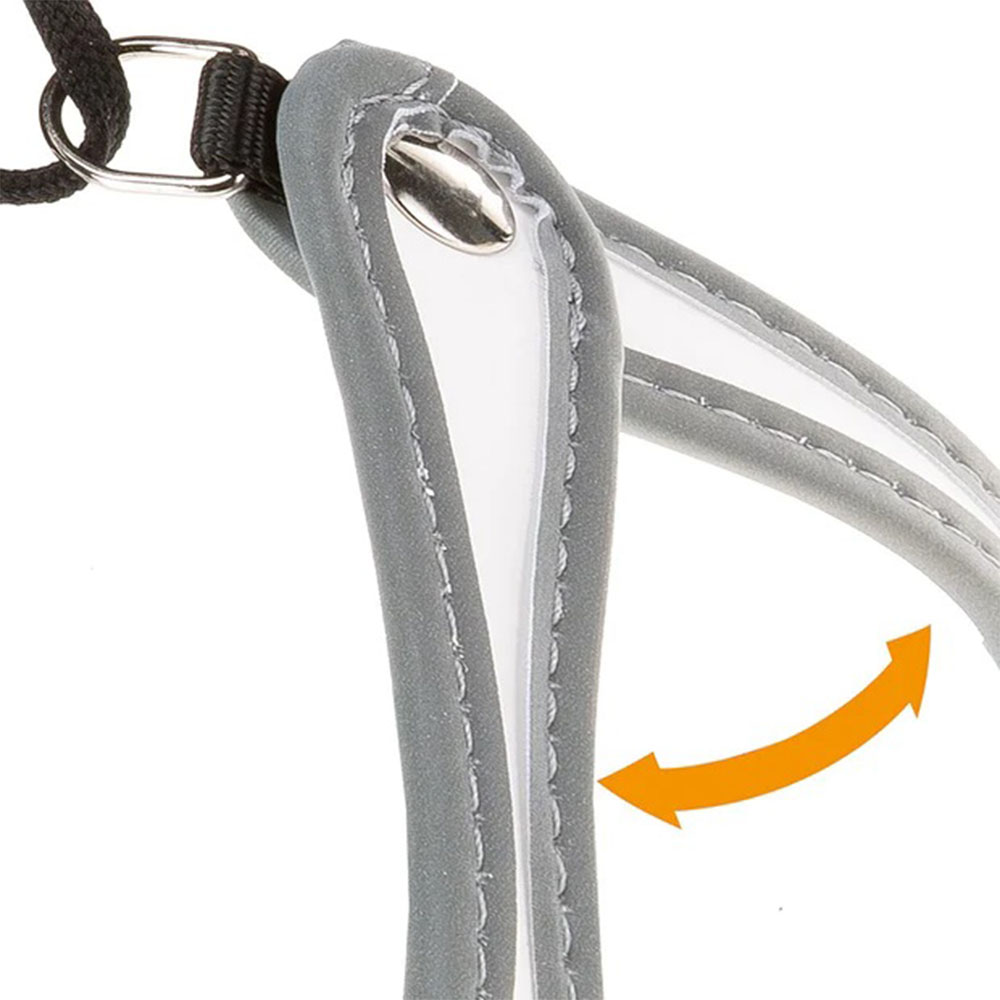 FERPLAST Agila 3 Harness White Эргономичная шлейка для собак с эластичным шнуром2