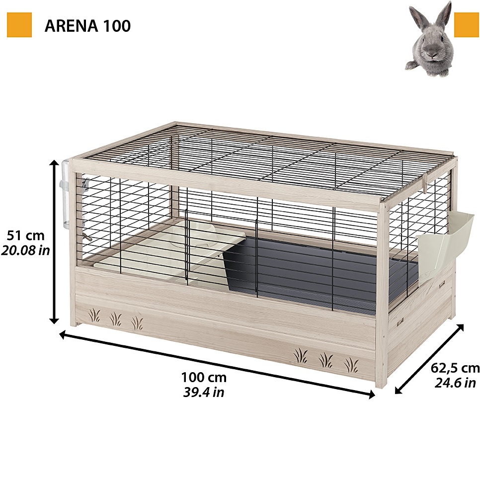 FERPLAST Arena 100 Black Клітка для кроликів10