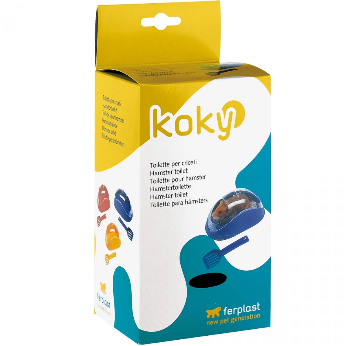 FERPLAST Koky 4635 Туалет для хомяков с лопаткой1