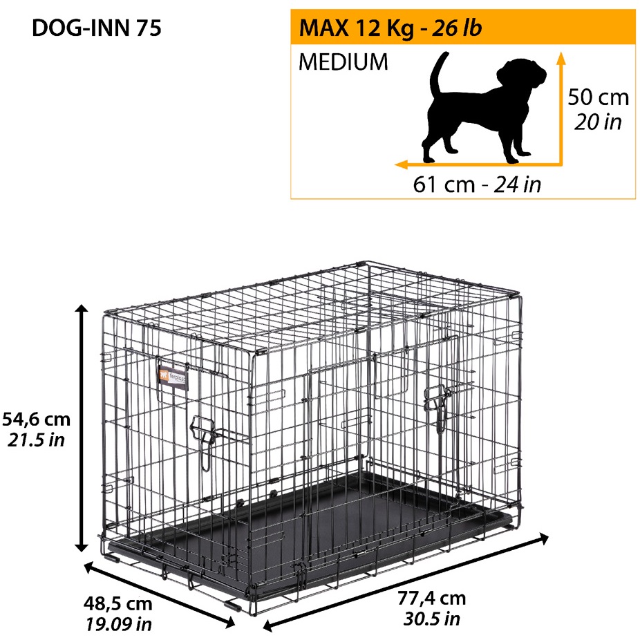 FERPLAST Dog-Inn 75 Складная клетка для собак9