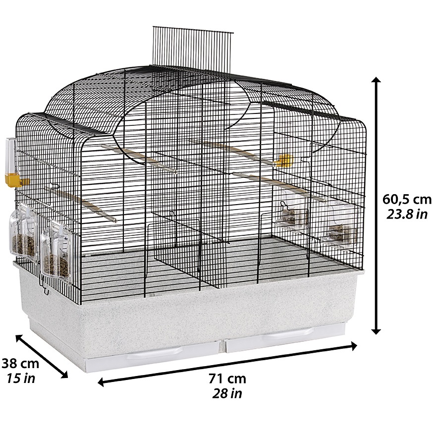 FERPLAST Canto Black Клітка для канарок та маленьких екзотичних птахів10