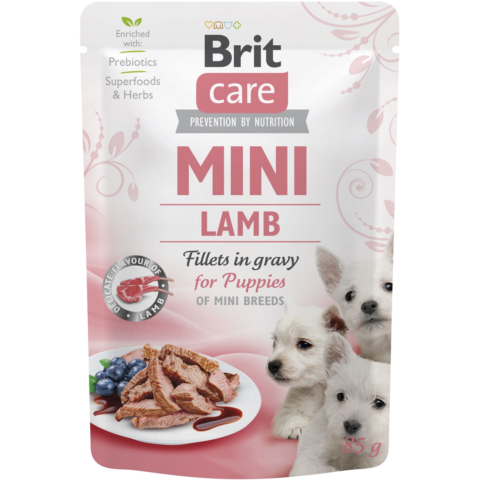 BRIT CARE Mini Lamb Fillets In Gravy Влажный корм для щенков маленьких пород (Ягненок)0