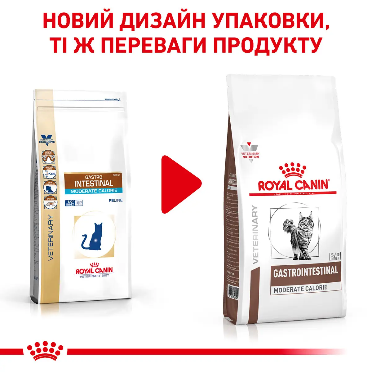 ROYAL CANIN Gastro Intestinal Moderate Calorie Cat Сухий корм для дорослих котів7