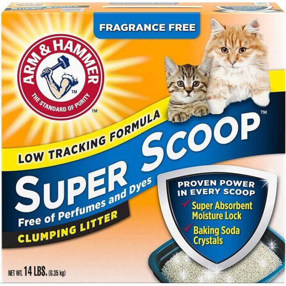 ARM&HAMMER Super Scoop Наповнювач бентонітовий для котячих туалетів (з ароматом свіжості)0